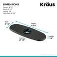 thumbnail image 3 of Deck Plate for Bathroom Faucet in Matte Black, 3 of 4