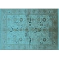 thumbnail image 1 of Ahgly Company Indoor Rectangle Oriental Light Blue Traditional Area Rugs, 2' x 5', 1 of 4