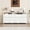White, variant on 63 Inch Long TV Stand with 12 Drawers Dresser Chest of Drawers Entertainment Center with Open Storage Shelves for Bedroom Living Room - Brown
