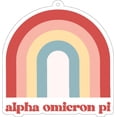 thumbnail image 2 of Sorority Shop Alpha Omicron Pi Hanging Rainbow Air Freshener - 2/Pack - Flowers & Sunshine Scent, 2 of 5