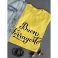 thumbnail image 3 of Buon Ferragosto Lettering T-Shirt Women -Image by Shutterstock, Female XX-Large, 3 of 4