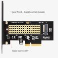 thumbnail image 4 of Adaptador M.2 a PCI-E NVME SSD NGFF a Tarjeta de expansión convertidor PCI-E con interfaz de tecla M Inevent EL001384-00B, 4 of 7