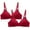 Red, variant on Tbopshirt Wirefree Bras for Women,Adjustable Shoulder Straps Women Bras 2pcs Women's Bra Soild Underwear Bra Everyday Small Cup Underwear