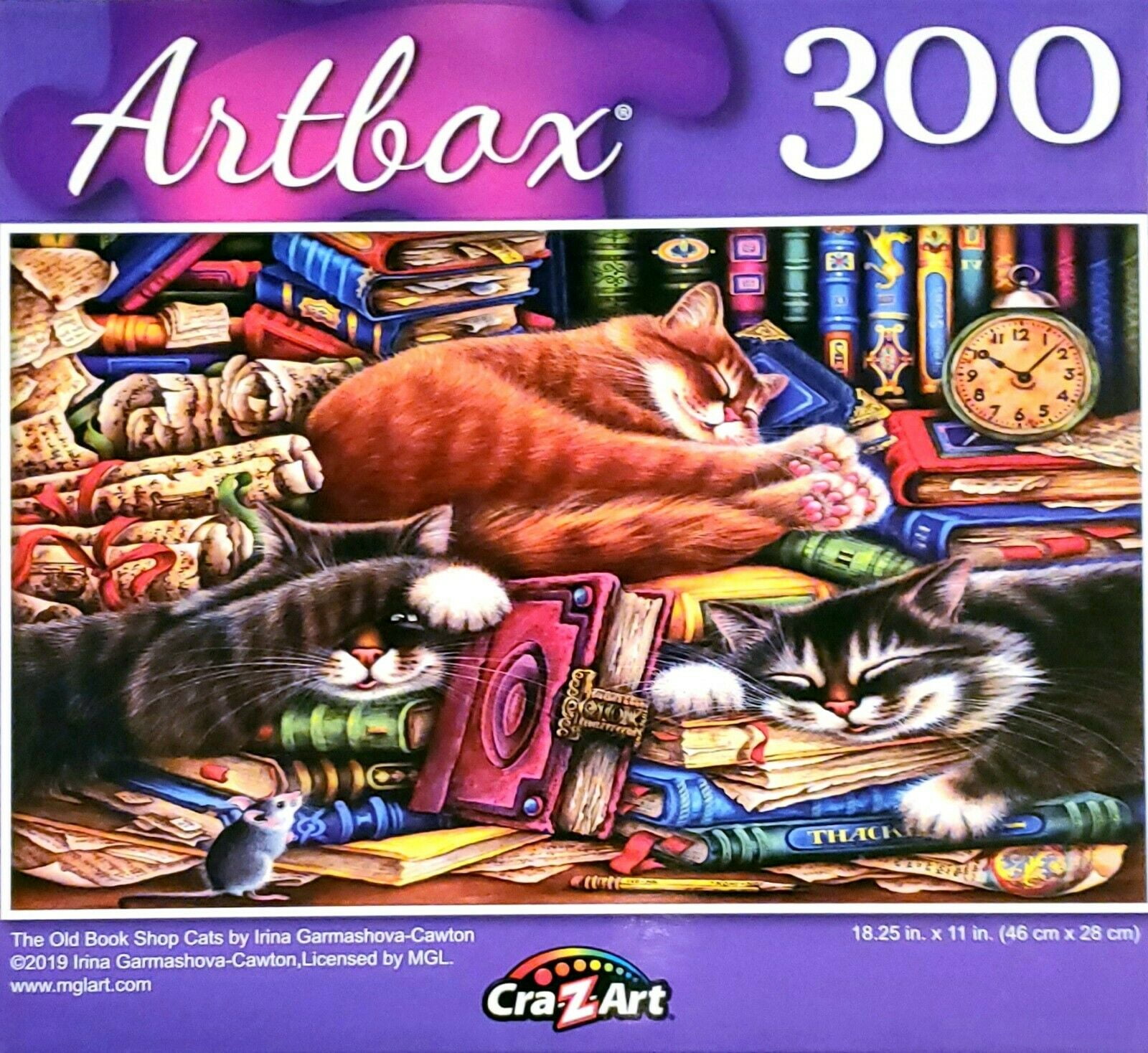 Artbox The Old Book Shop Cats 300 Piece Jigsaw Puzzle