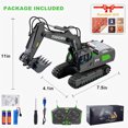 thumbnail image 5 of XITZ  1:20 Remote Control Excavator,11 Channel RC Construction Vehicles Toys,2.4Ghz 680° Rotation Sand Digger Truck with Metal Shovel ,for Boys Kids Age 6+ Year Old, 5 of 6