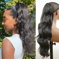 thumbnail image 1 of Les Bandes Danhjin Rallonge de Queue de Cheval 24 Po Griffe Longue Bouclée Queue Ondulée Naturelle Douce Pince à Cheveux Rallonge Synthétique Postiche pour Femmes Maquillage, 1 of 2