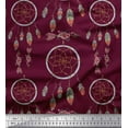 thumbnail image 3 of Soimoi Tissu Poly Georgette Flèche & Attrape-Rêves Décoration Maison Tissu Imprimé au Mètre 42 Pouces de Large, 3 of 3
