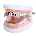 thumbnail image 4 of Hip Hop 18K Chapados En Oro Dientes En Conjunto De Parrillas En La Yuyangstore Dientes de parrilla de hip hop, 4 of 8