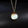 thumbnail image 1 of Glow Planet Dome Double Dark System Galaxy Glass Pendant Necklace with Unique Design, 1 of 2