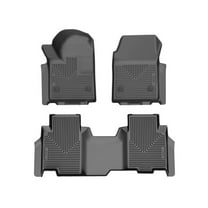 Husky Liners 96971 Weatherbeater Floor Mats Fit 2024-2025 Chevy Silverado EV, GMC Sierra EV (w/ Multi-Pro Midgate) - Front/2nd Seat - Black