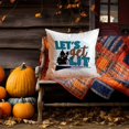 Creaon Velvet 16x16 inch Halloween Quotes Throw Pillow Covers, Set of 4