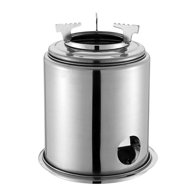 koolsoo Fourneau de Camping Brûleur à Bois pour Cuisine Extérieure BBQ Randonnée 16x21cm