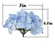 thumbnail image 3 of Cabezas Flores Hortensia Artificial Boda Fiesta Decora 12pzs Xtellar azul, 3 of 3