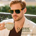 thumbnail image 2 of Gafas de sol Joopin Big Acetate Polarized UV400 TR90 Naranja, 2 of 6