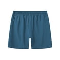 thumbnail image 4 of Pdbokew Men's Swim Trunks Running Shorts with Lining 2-in-1 Quick-Dry Beach Shorts With Zippered Pockets Indigo Blue -32, 4 of 6