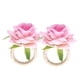 thumbnail image 1 of unids/bolsa simulación flor servilleta anillos moderno servilletero decoraciones de mesa para boda rosa, 1 of 14
