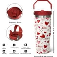 thumbnail image 2 of Love Tumbler 30 oz Valentine''s Day Flip Tumbler with lid and Straw,Valentine''s Day CoffeeTravel Mug Cup Water Botter,Valentine''s Day Gifts for Women,Valentine''s Day Stuff Decor Accessories, 2 of 6