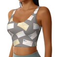 thumbnail image 5 of Sports Bra For Women, Envelope Pattern Sports Bras For Women High Support, Workout Tank Tops Woman With Removable Cups, 5 of 8