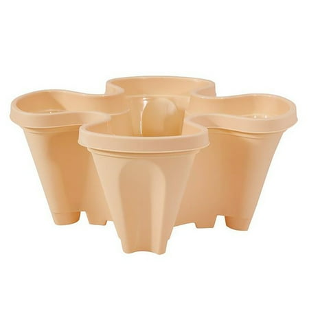 

Fuieoe Flower Vase Water Bottles Three-Dimensional Four-Petal Flowerpot Multi-Layer Superimposed Planting Pot