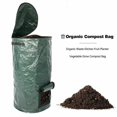 thumbnail image 5 of Bolsa plegable de abono para jardín con tapa, bolsas reutilizables para residuos de jardín, piscina y césped, 5 of 5