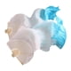 thumbnail image 3 of Abanicos de velo de seda para danza del vientre, abanicos plegables largos para mujeres y niñas, accesorios de vestuario blanco a azul lago, 3 of 8