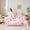 Pink White Orange, variant on jejeloiu Cute Pet Dachshund Bedding Comforter Set 7-Piece,Halloween Bats Pumpkin King Bedding Sets,Black Witch'S Hat Bed Sheets For Boys Kids,Microfiber Bedroom Decor Reversible