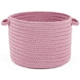 thumbnail image 1 of Rhody Rug HB08B010X008 10 x 8 in. Happy Braids Solid Pink Basket, 1 of 1