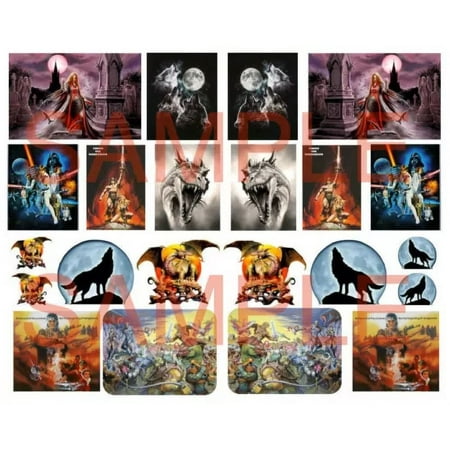 1:64 Van Murals WATER-SLIDE DECALS FOR HOT WHEELS, MATCHBOX, SLOT CAR: