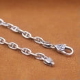 thumbnail image 4 of K-KED Real S925 Sterling Silver Chain Men Women 3.5mm Anchor Link Chain Necklace -70cm/27.6inch-20-21g, 4 of 6