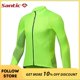 thumbnail image 2 of Santic - Maillot de ciclismo para hombre, camisetas de manga larga de verano para ciclismo de montaña, chaquetas de bicicleta, bolsillos, ropa deportiva para exteriores, 2 of 5