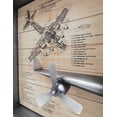 thumbnail image 5 of Metallic Vintage Airplane Wall Art with Clock, Set of 3, 5 of 9