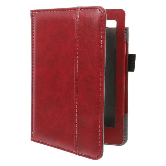 Funda protectora de cuero artificial para lector electrónico Funda de cuero artificial para lector electrónico Funda para lector Funda para libro electrónico Compatible con Kobo Aura Edition 2