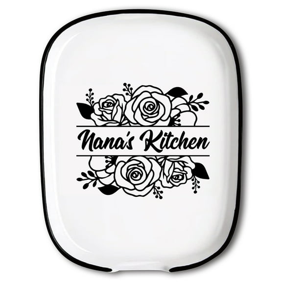 Ceramic Spoon Rest Spoon Holder for Kitchen Counter June Rose 150x115mm