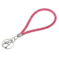 thumbnail image 3 of Uxcell Wristlet Bling Keychain Lanyard Crystal Wrist Keychain with Metal Clasp Pink, 3 of 6