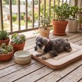 thumbnail image 5 of Woven Fabric Pet Mat Scratch Resistant Pull Proof Washable All Seasons Quilted Padding Non Slip for Cats Small Dogs Crate Floor Furniture, 5 of 6