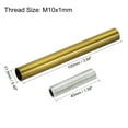 thumbnail image 2 of Uxcell M10 Thread 3.94" Coupling Nut with Pipe Hex Nut Threaded Extension Rod Kit Bronze 4 Set, 2 of 5