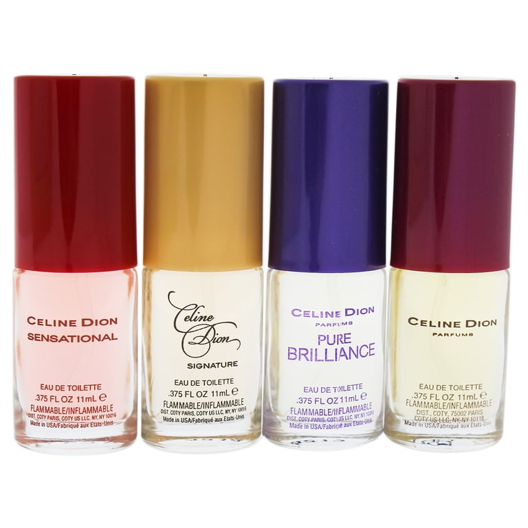 Celine Dion Sensational, Signature, Pure Brilliance, 4 Pc Eau de