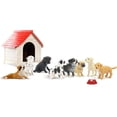 thumbnail image 2 of Juego de figuras de animales Toymany Mini Dog, 12 unidades, regalo para niños, 2 of 9