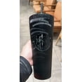 thumbnail image 5 of Starbucks Limited Winter Edition 2024 24oz Pleated Metallic Black Venti Cold Cup Tumbler, 5 of 5