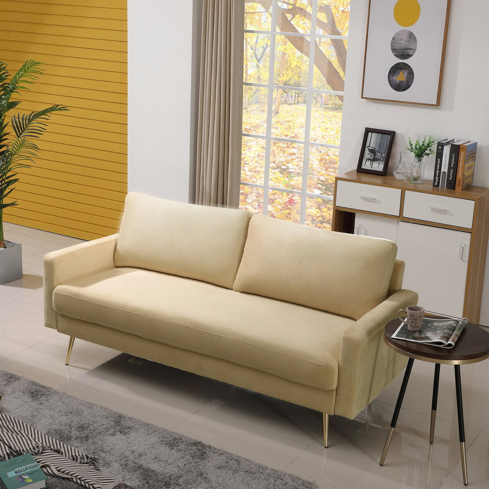 Monzon 72 5 Velvet Square Arm Sofa Design Standard Weight Capacity Lbs