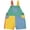 Sky Blue, variant on Edvintorg Girls Jumpsuit Rompers Bib Overalls Color Block Adjustable Suspender Shorts Jeans Overalls Shortalls with Pockets 6M-4Y