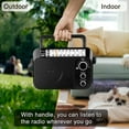 thumbnail image 4 of Retekess TR604W AM/FM Electric Radio, Portable Emergency Weather Reception, Home Use,Camping radio,for Mother’s Day(Black), 4 of 10
