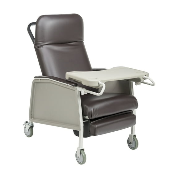 Drive Medical 3 Position Heavy Duty Bariatric Geri Chair Recliner, Chocolate