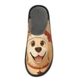 thumbnail image 3 of IAUYY Memory Foam House Slippers Suitable for Both Men and Women. Comfortable, Anti-Slip Plush Flat-Bottomed Slippers The Best Holiday Gift Golden Retriever, 3 of 9