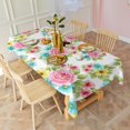 thumbnail image 3 of Pioneer Flower Floral Print Pattern Rectangle Tablecloth 60"x102", Waterproof Polyester Table Cloth, Wipeable Spillproof for Dining Camping Indoor Outdoor, 3 of 6