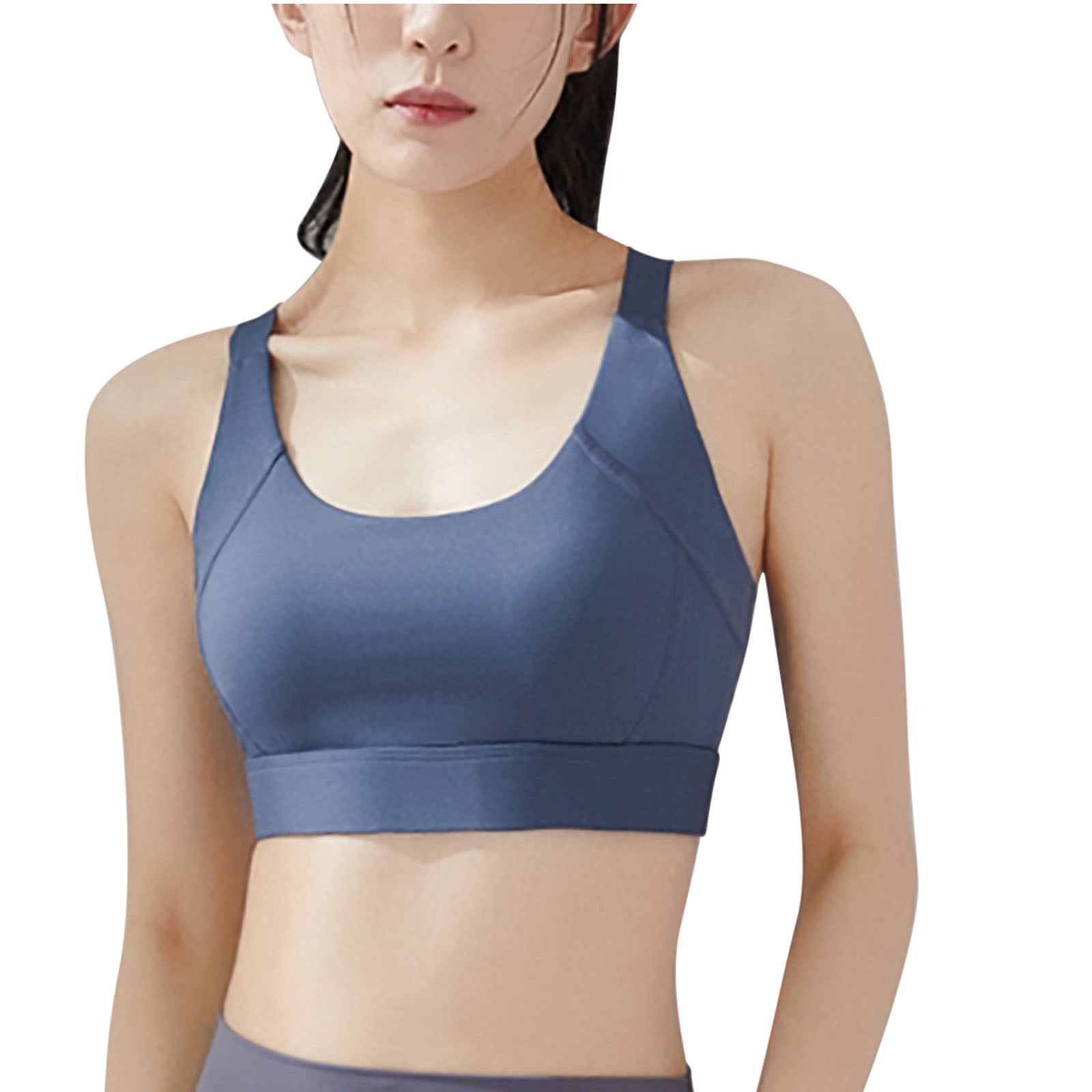 Push up Sports Bra for Women Sexy Hollow Crop Tops with Removable