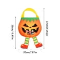 thumbnail image 3 of Xiwaer Halloween Candy Bag Reusable Non-Woven Tote Bags Candy Orange, 3 of 7