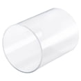 thumbnail image 1 of Unique Bargains 74mm ID 80mm OD 100mm  Clear Acrylic Pipe Rigid Round Tube for Lighting, Models, Plumbing, Crafts, 1 of 6
