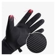 thumbnail image 2 of Men Winter Waterproof Cycling Gloves Outdoor Sports Running Motorcycle Ski Touch Screen Fleece Gloves Non-slip Warm Full Fingers Suitable For Hiking Driving Climbing Riding Skiing, 2 of 5
