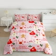 thumbnail image 2 of Homewish Happy Christmas Bedding Comforter Set,Cute Santa Claus Twin Comforter Sets,Sweet Candy Cnae Bedding Set For Girl Kids,Breathable Home Decor Reversible,2 Pieces, 2 of 8